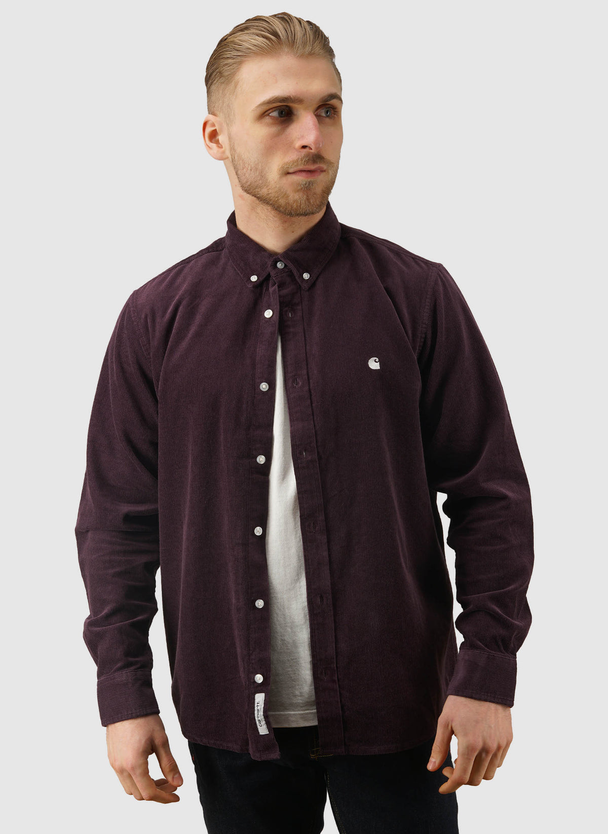 Madison Fine Cord Shirt - Cozy Purple/Wax