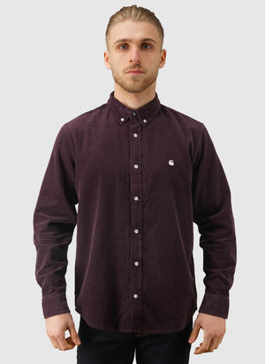 Madison Fine Cord Shirt - Cozy Purple/Wax