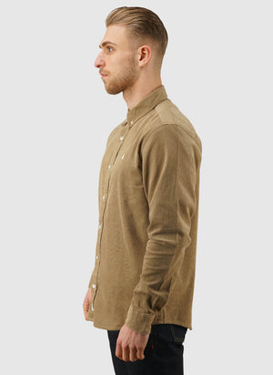 Madison Fine Cord Shirt - Iroko/Wax