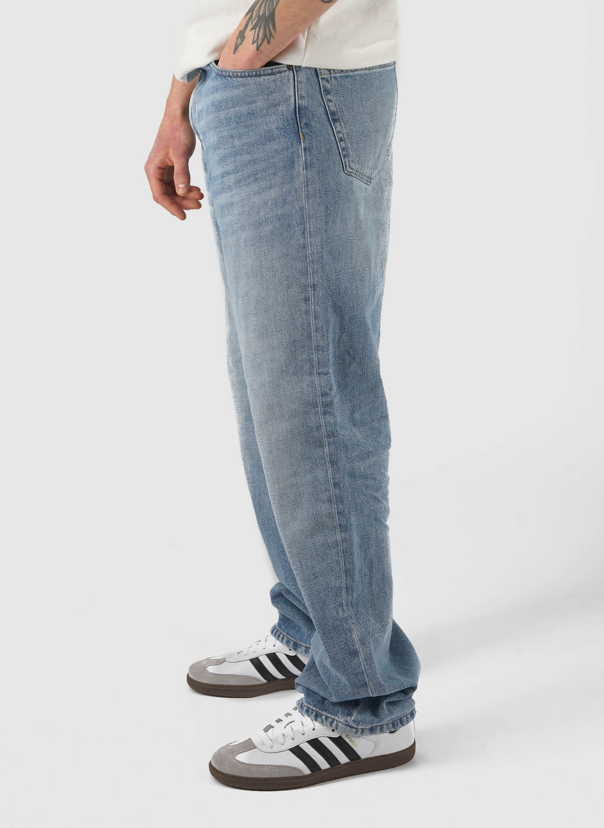 Aaron Pant Camano Denim - Blue Burst Washed