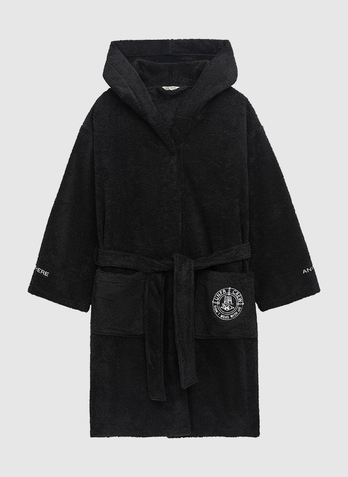 Anywhere Anytime Bathrobe - Black