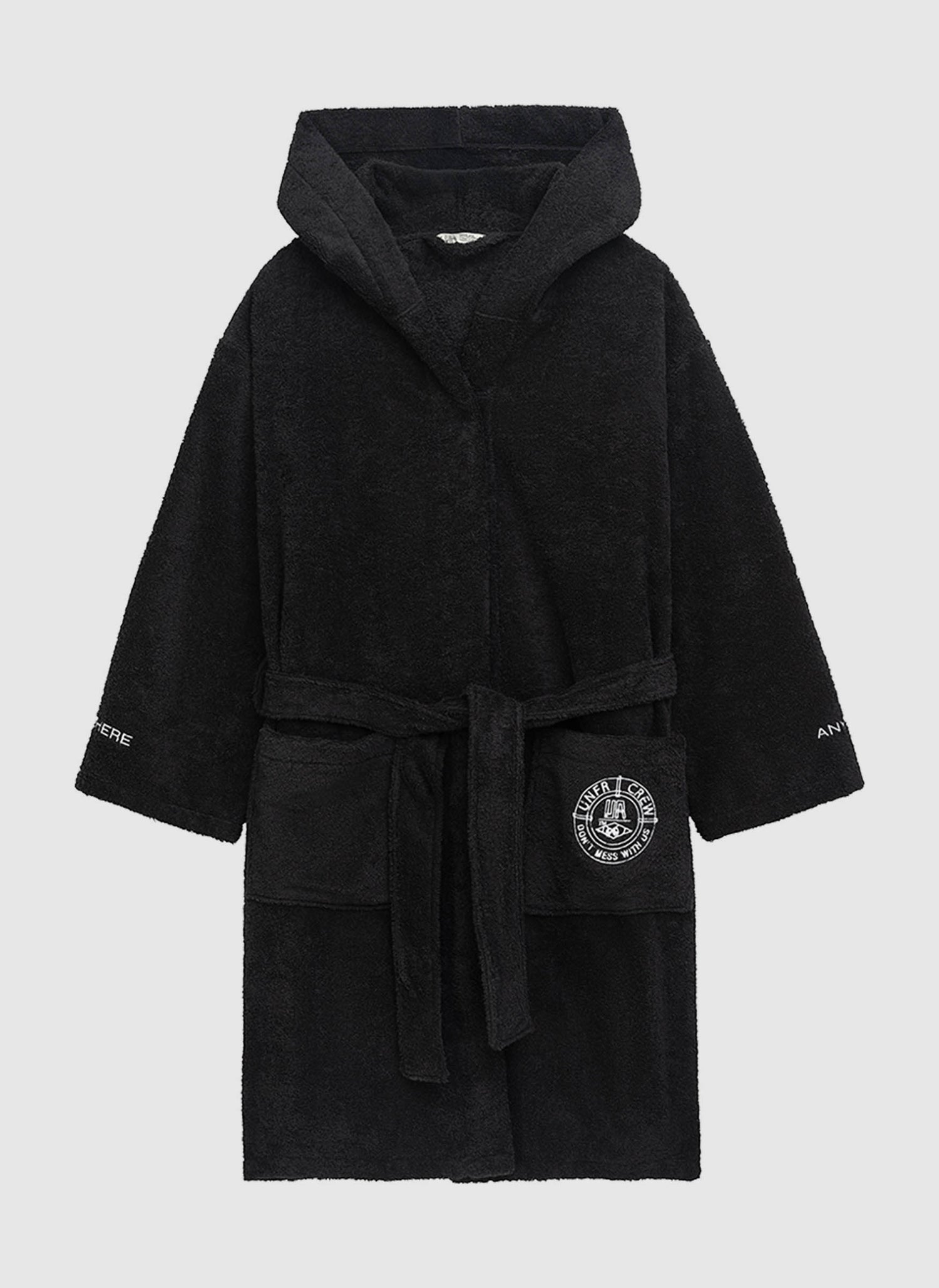 Anywhere Anytime Bathrobe - Black