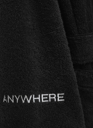 Anywhere Anytime Bathrobe - Black