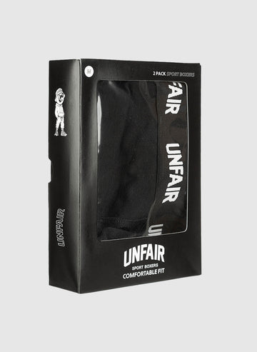 Curved Boxershorts 2 Pack - Black