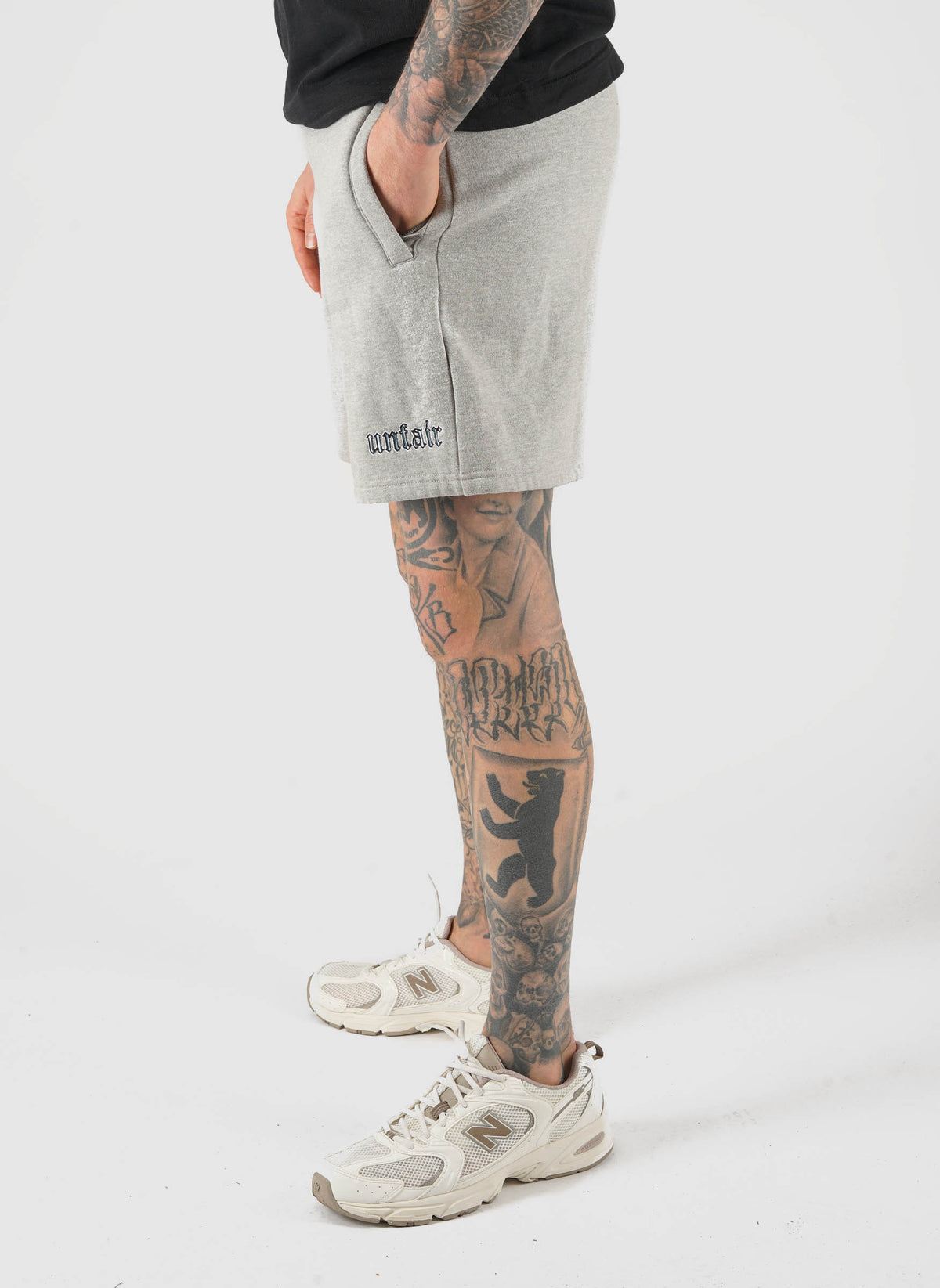 Paul 96 Sweat Shorts - Grey Melange