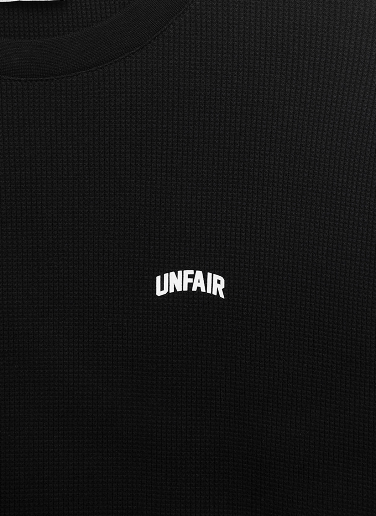 Curved Waffle Shorts - Black