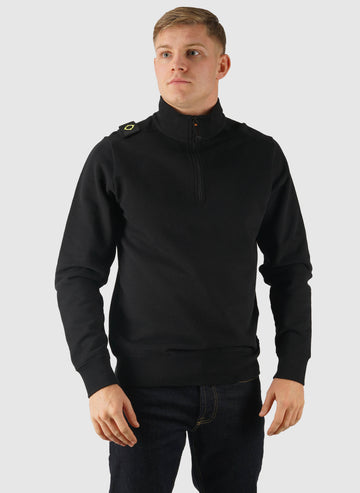 Core 1/4 Zip Sweatshirt - Jet Black