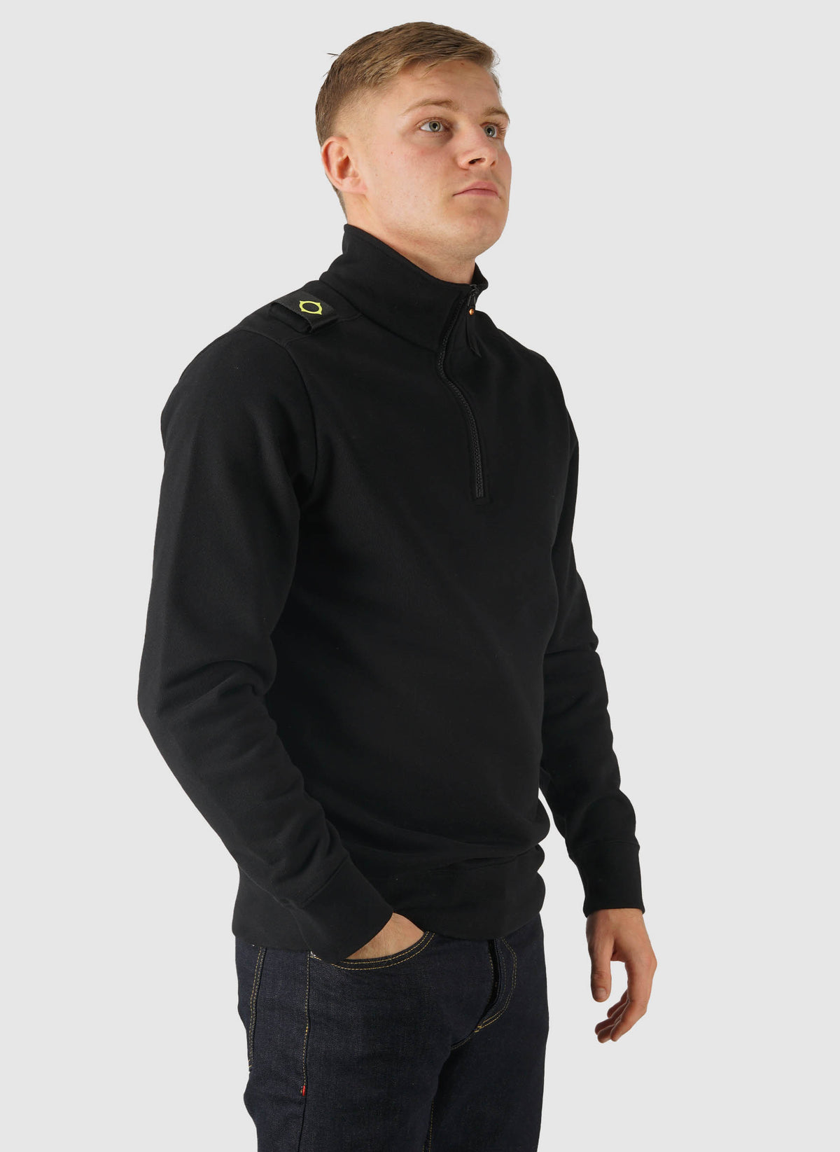 Core 1/4 Zip Sweatshirt - Jet Black
