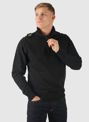 Core 1/4 Zip Sweatshirt - Jet Black