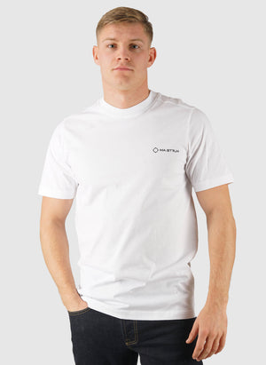Yawl Back Print T-Shirt - Optic White