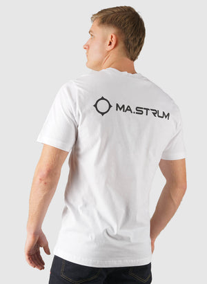 Yawl Back Print T-Shirt - Optic White