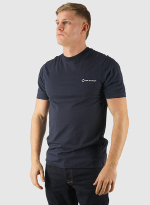 Yawl Back Print T-Shirt - Ink Navy