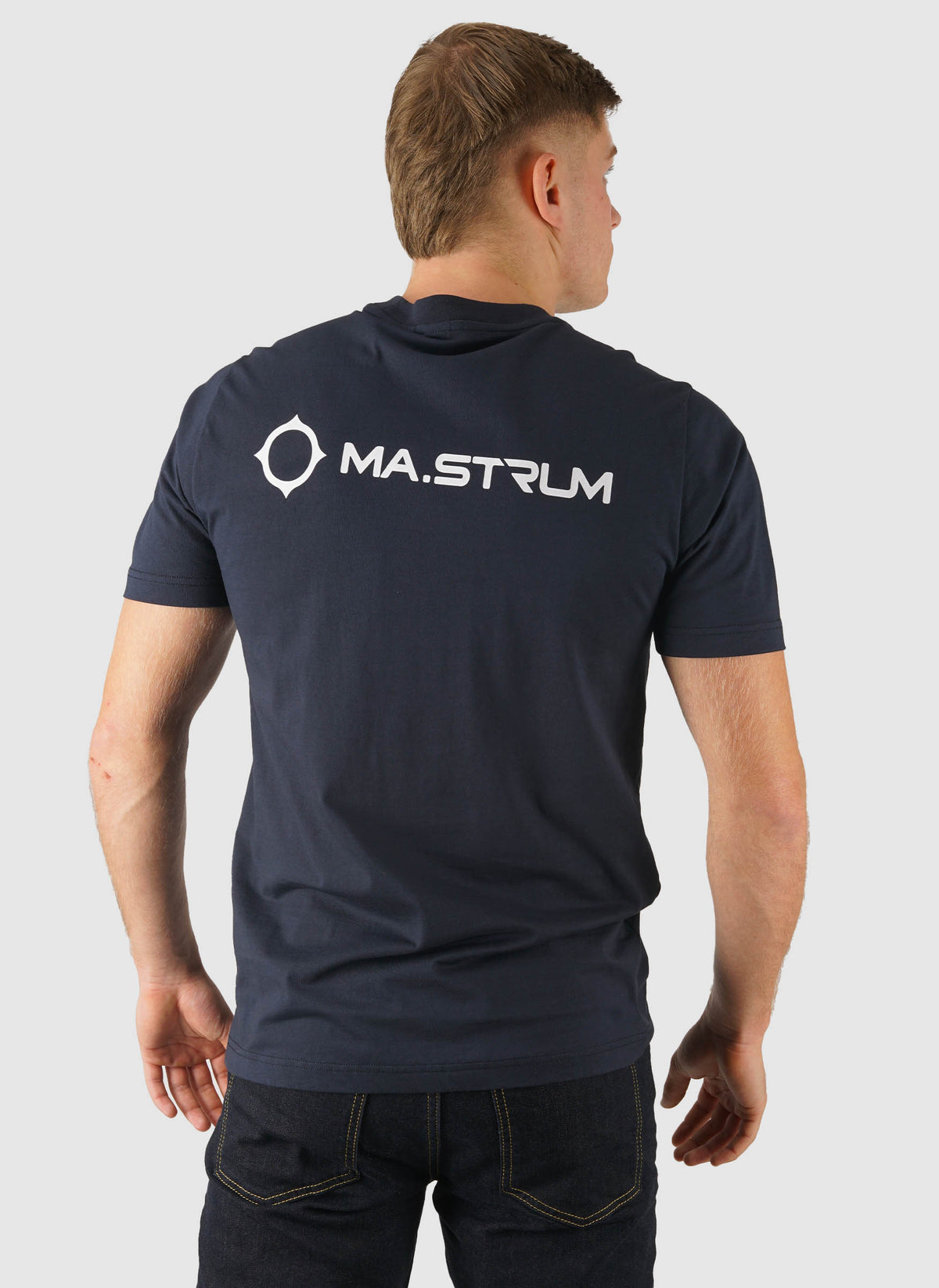 Yawl Back Print T-Shirt - Ink Navy