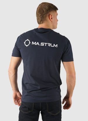 Yawl Back Print T-Shirt - Ink Navy