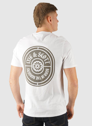 Borders Label Graphic T-Shirt - White