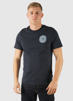 Borders Label Graphic T-Shirt - Dark Navy