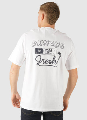 Toothpaste Graphic T-Shirt - White/Jet Black