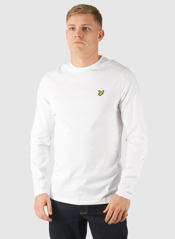 Plain Longsleeve T-Shirt - White