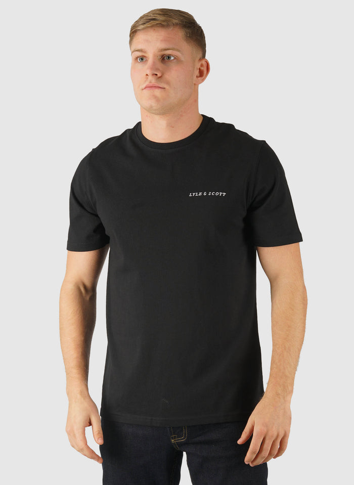 Script T-Shirt - Jet Black