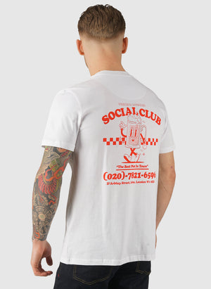 Social Club Graphic T-Shirt - White