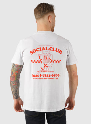 Social Club Graphic T-Shirt - White