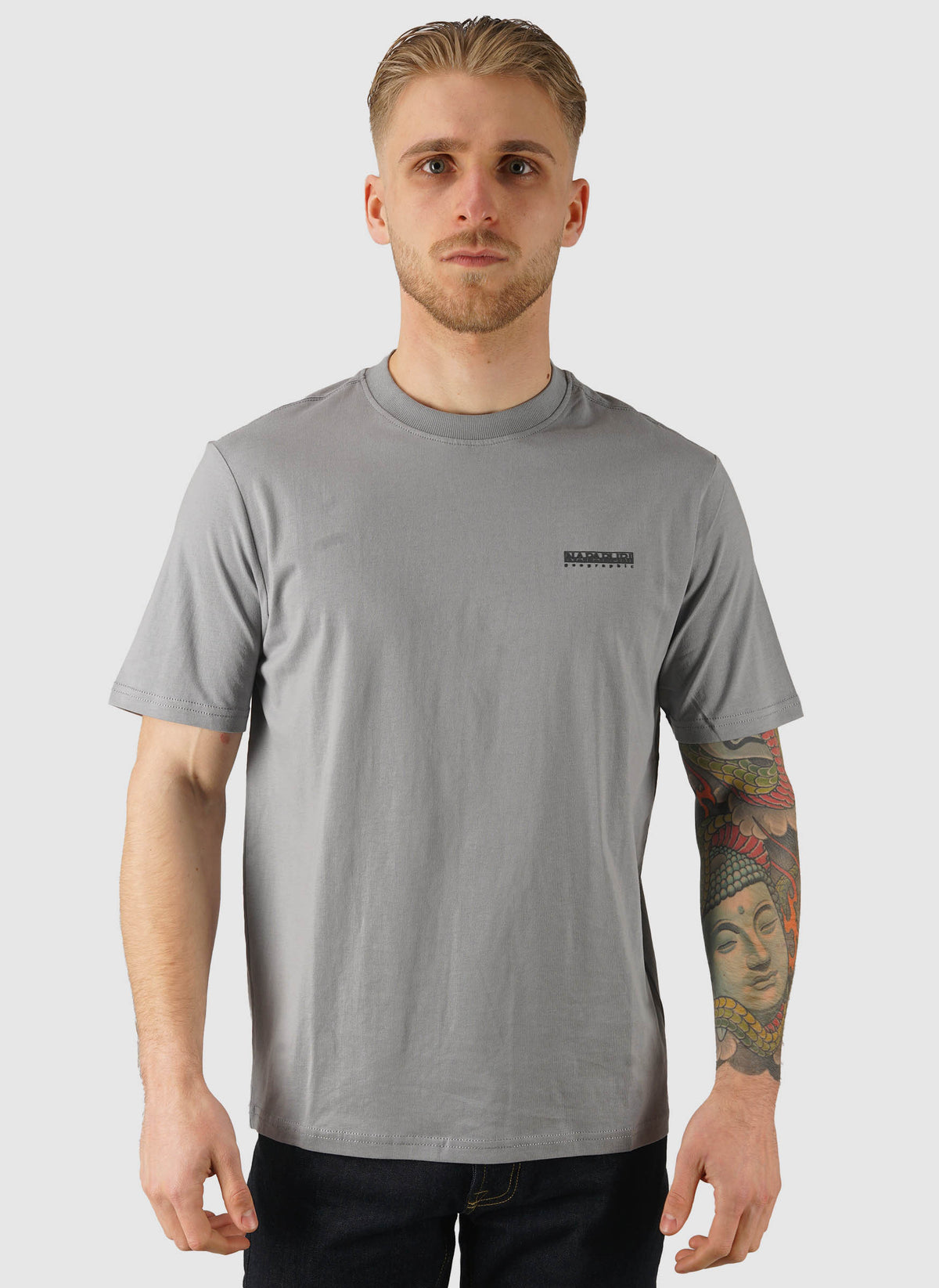 S-Small Box T-Shirt - Shark Skin