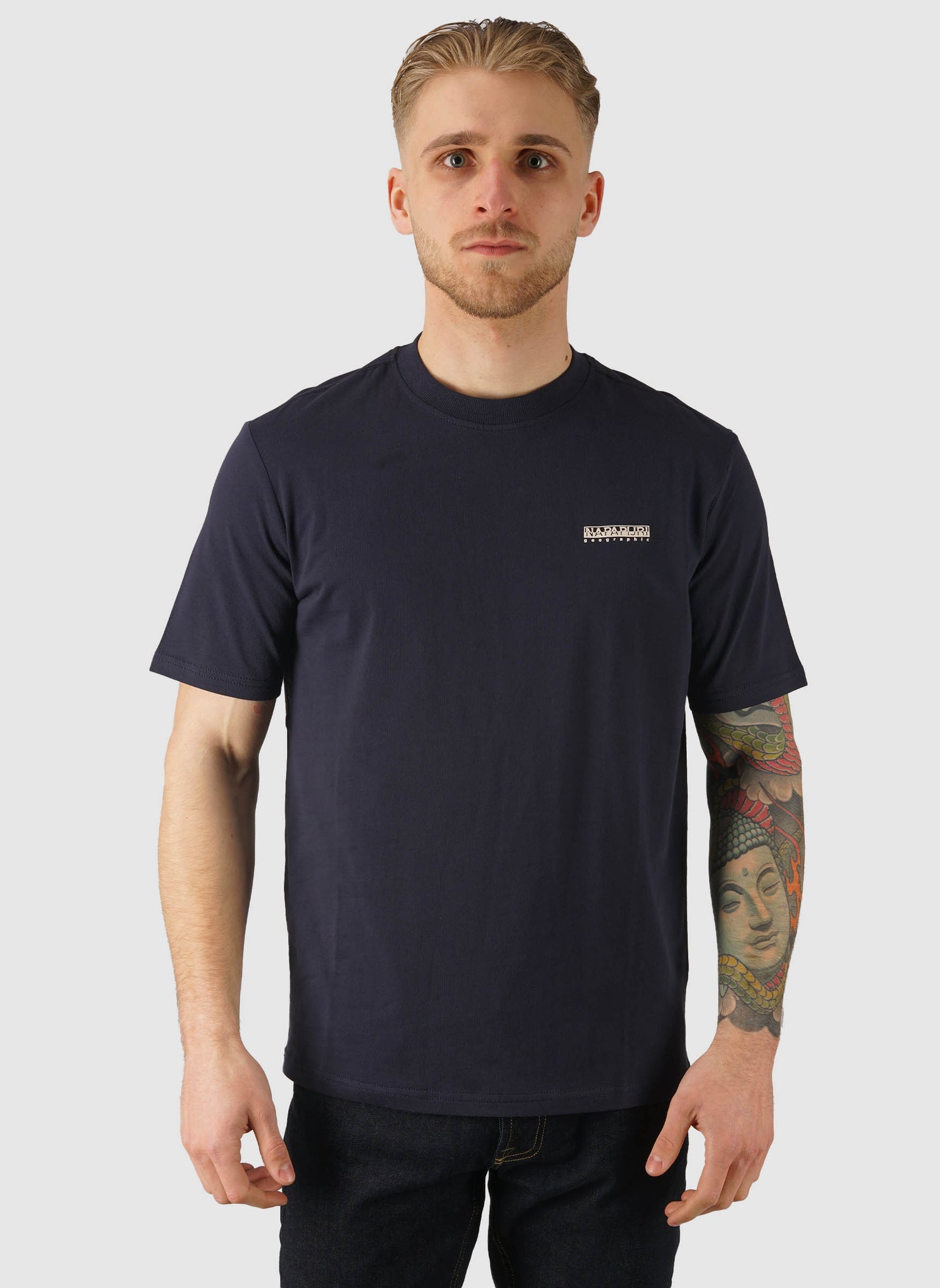 S-Small Box T-Shirt - Blue Marine
