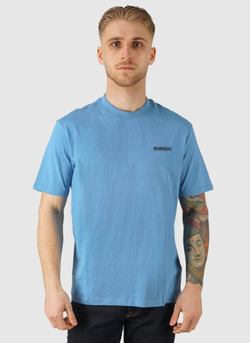S-Small Box T-Shirt - Blue Jasper