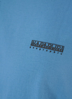 S-Small Box T-Shirt - Blue Jasper