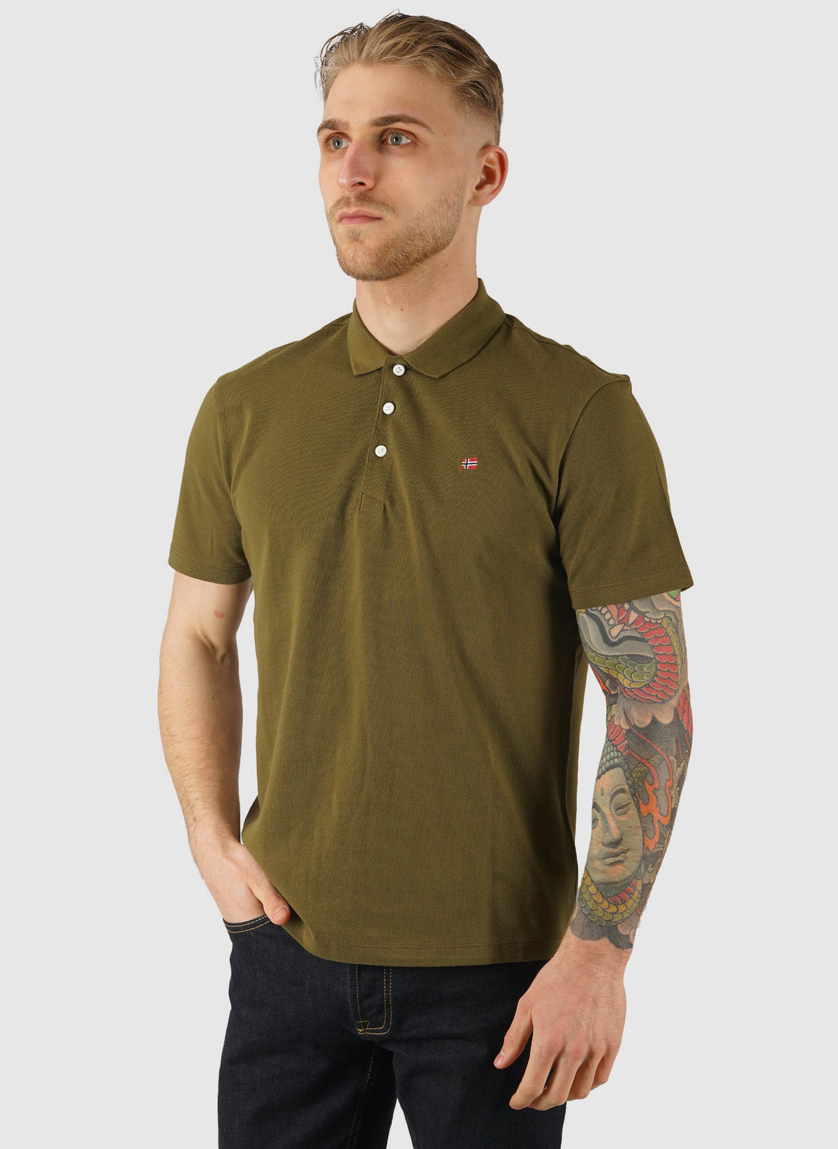 Ealis Polo Shirt - Dark Olive