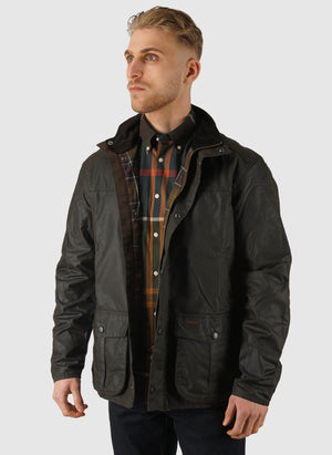 Sander Wax Jacket - Olive