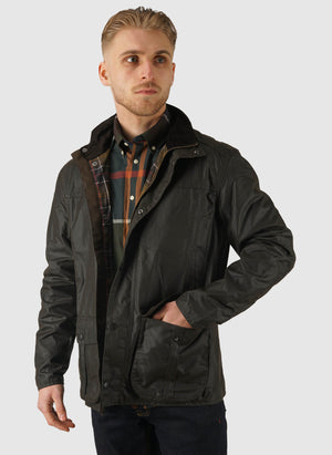 Sander Wax Jacket - Olive