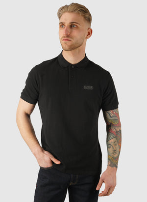 Essential Poloshirt - Black/Pewter