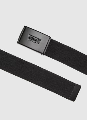 Tonal Batwing Web Belt - Caviar