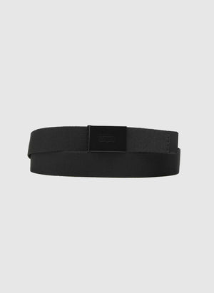 Tonal Batwing Web Belt - Caviar