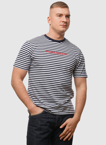 Tiller T-Shirt - White/Navy