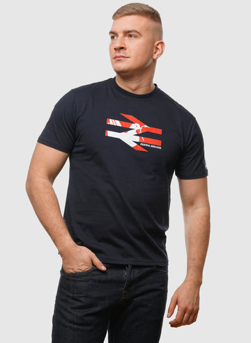 Railway Dove T-Shirt - Navy