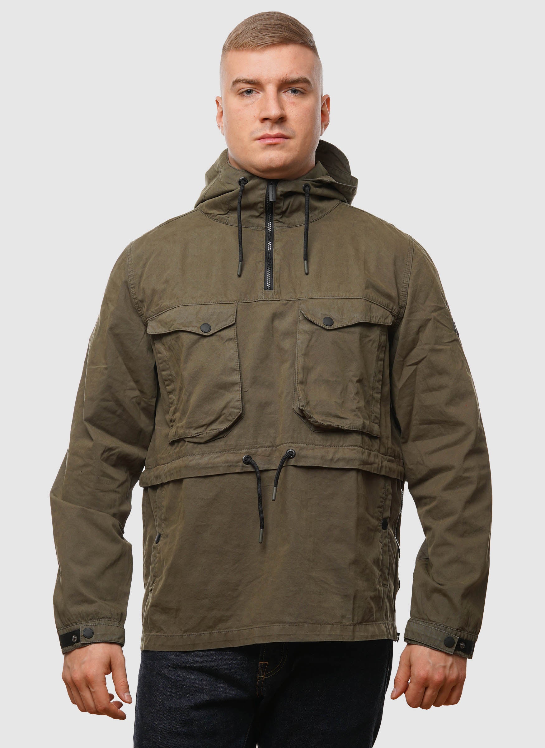 Stone island garment clearance dyed smock jacket