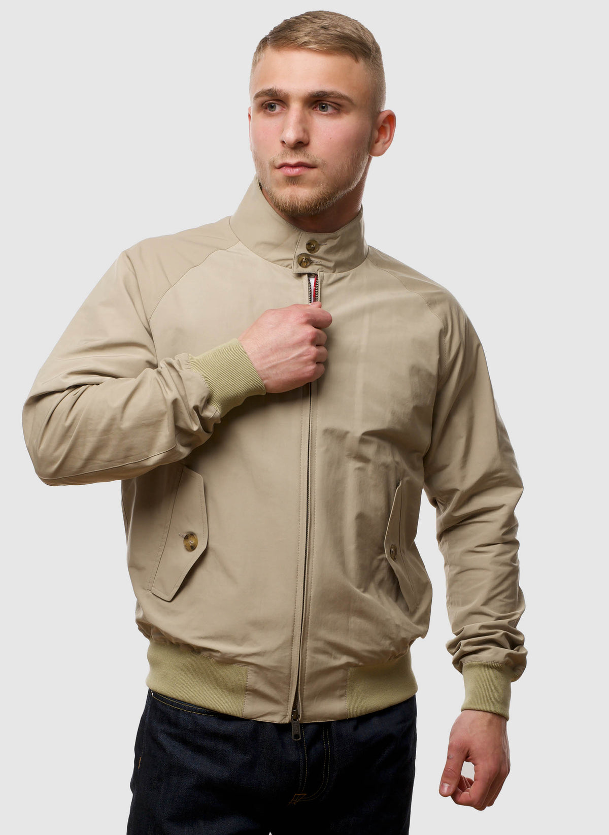 G9 Classic Harrington Jacket - Natural
