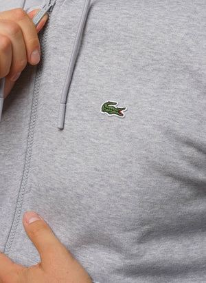 Classic Hooded Sweatshirt Jacket - Silver Chine