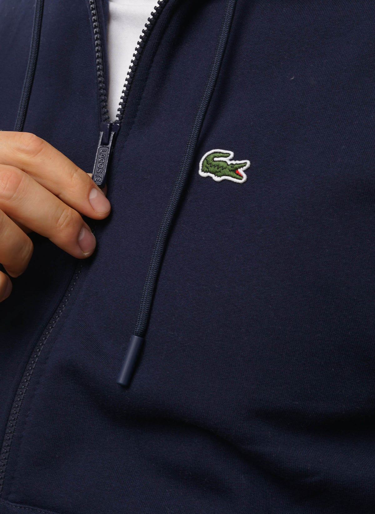 Classic Hooded Sweatshirt Jacket - Navy