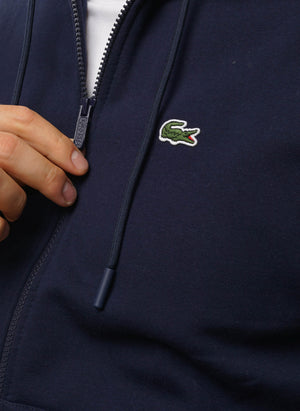 Classic Hooded Sweatshirt Jacket - Navy