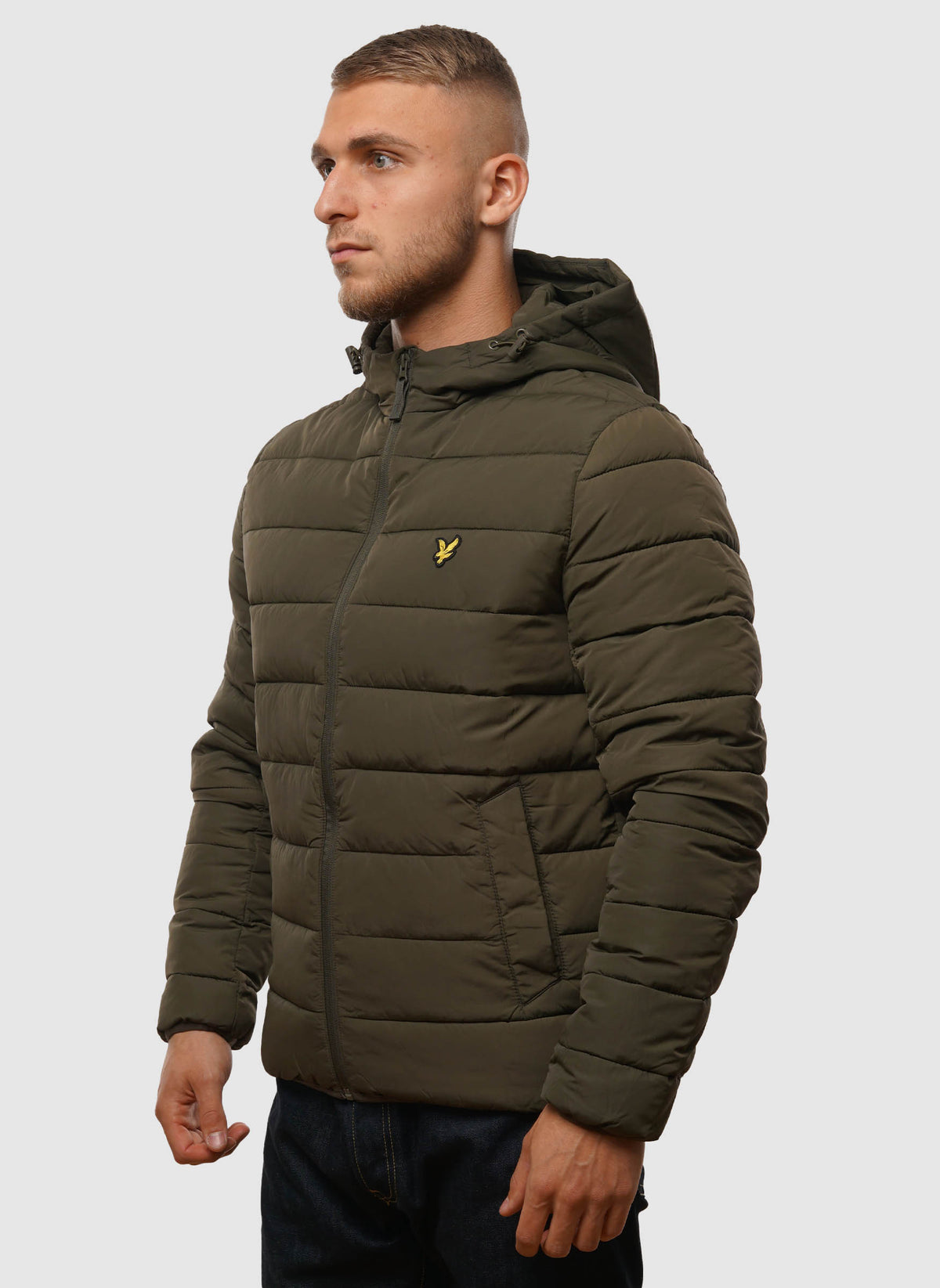 Lightweight Puffer Jacket - Olive