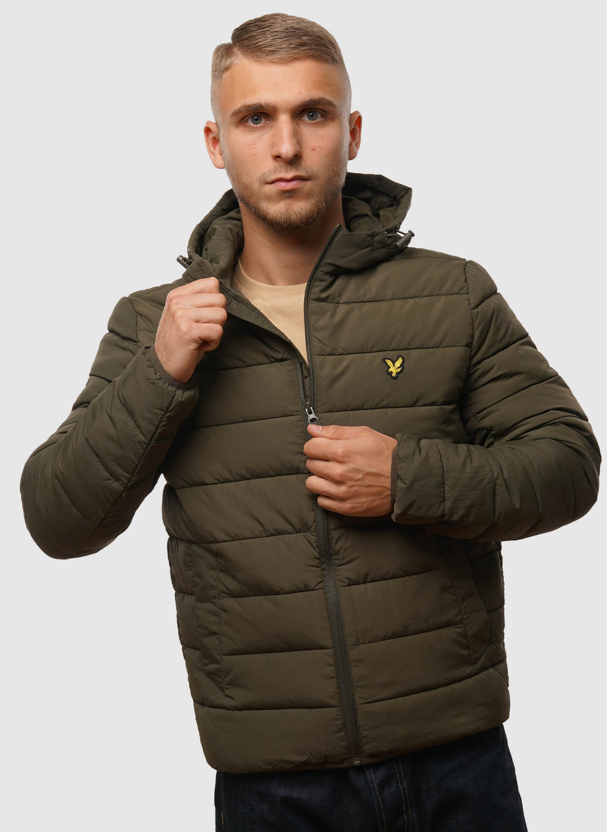 Lightweight Puffer Jacket - Olive