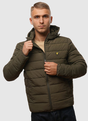 Lightweight Puffer Jacket - Olive