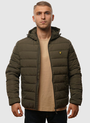 Lightweight Puffer Jacket - Olive