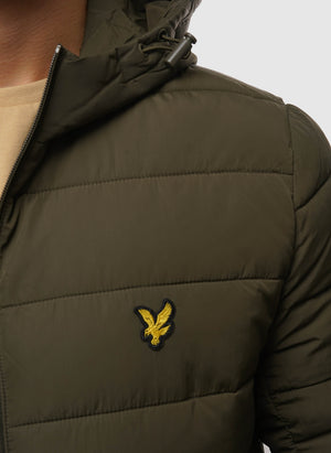 Lightweight Puffer Jacket - Olive