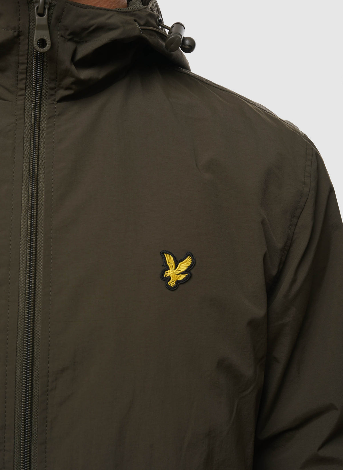 Zip Through Hooded Jacket - Olive