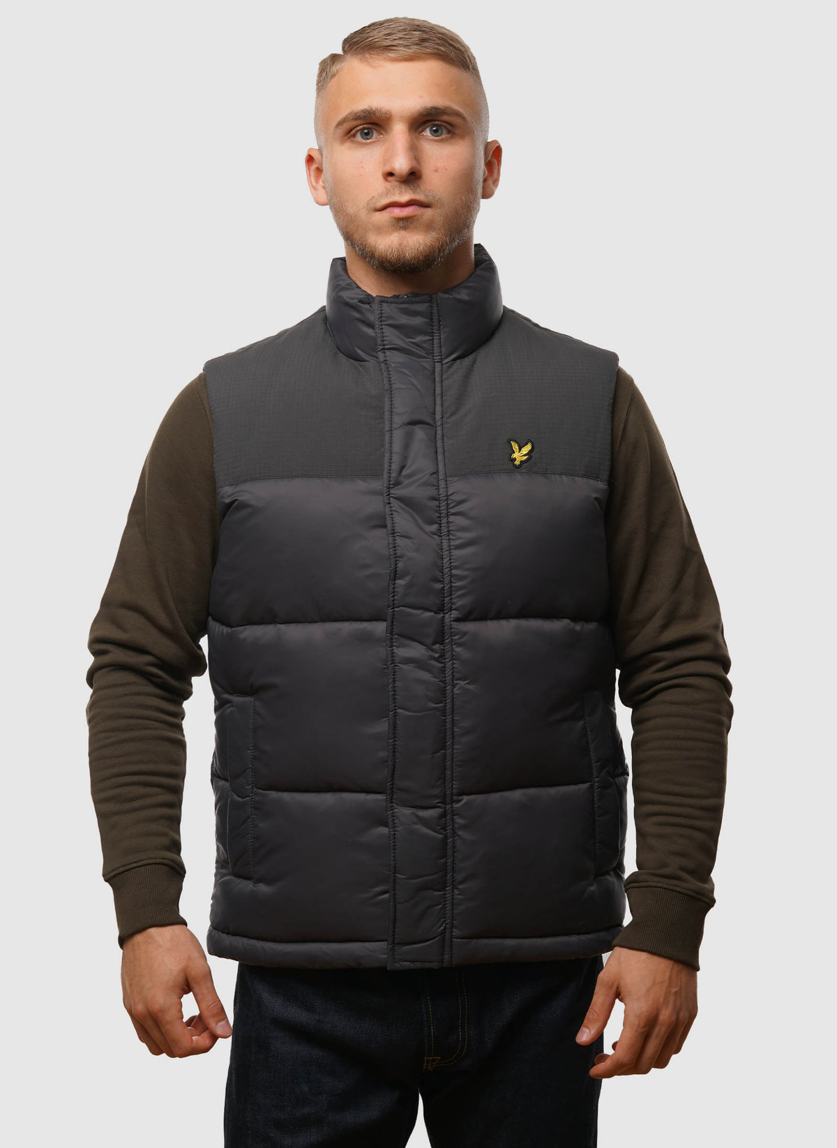 Wadded Gilet - Gunmetal