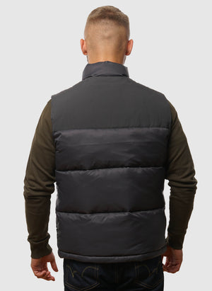 Wadded Gilet - Gunmetal